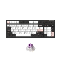 Bàn phím cơ không dây FL-Esports FL100 CPM White Olivia 3 Mode Led RGB HotSwap FLCMMK Ice Switch Pink/ Blue/ Violet