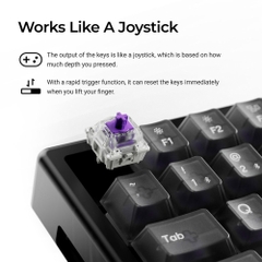 Bàn phím cơ không dây Keychron K2 HE Resin Edition RGB Hotswap Aluminum (Magnetic Sw)