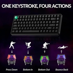 Bàn phím cơ không dây Keychron K2 HE RGB Hotswap Aluminum (Magnetic Sw)