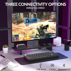 Bàn phím cơ không dây Keychron K2 HE RGB Hotswap Aluminum (Magnetic Sw)