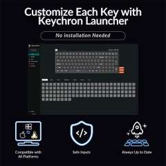 Bàn phím cơ không dây Keychron K4 V3 QMK RGB (Keychron Sw)