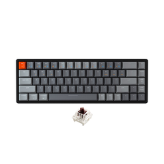 Bàn phím cơ không dây Keychron K6 Aluminum Led RGB HotSwap Gateron Switch Red / Blue / Brown