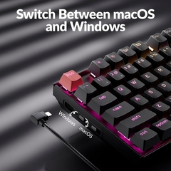 Bàn phím cơ không dây Keychron K8 V2 QMK RGB (Keychron Sw)