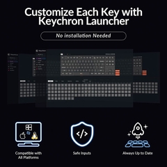 Bàn phím cơ không dây Keychron K8 V2 QMK RGB (Keychron Sw)