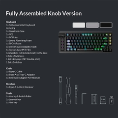 Bàn phím cơ không dây Keychron Lemokey L1 HE Shine Through RGB Hotswap CNC Aluminum (Magnetic Sw)