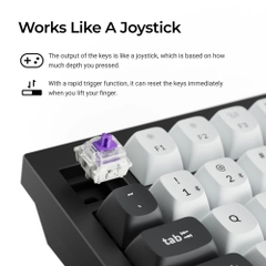 Bàn phím cơ không dây Keychron Q1 HE RGB Hotswap Rapid Trigger (Magnetic Sw)