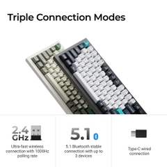 Bàn phím cơ không dây Keychron Q6 Max RGB Hotswap (Gateron Sw)