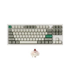 Bàn phím cơ không dây Keychron Q3 Max Shell White RGB Knob Hotswap (Gateron Sw)