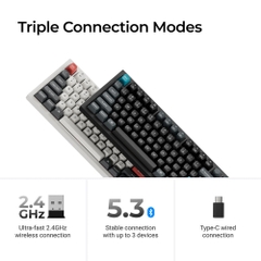 Bàn phím cơ không dây Keychron Q3 Ultra 8K ZMK RGB Hotswap (Keychron SW)