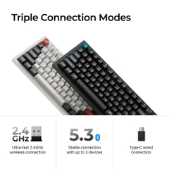 Bàn phím cơ không dây Keychron Q6 Ultra 8K ZMK RGB Hotswap (Keychron SW)
