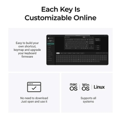 Bàn phím cơ không dây Keychron V3 Ultra 8K ZMK RGB Hotswap (Keychron Sw)
