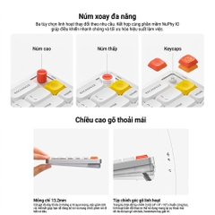 Bàn phím cơ không dây NuPhy Air100 V3 RGB Hotswap (Nuphy Sw)