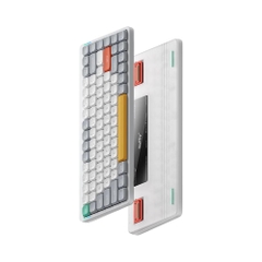 Bàn phím cơ không dây Nuphy Air75 V2 Ionic White RGB Hotswap (Nuphy Sw)