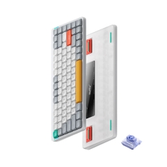 Bàn phím cơ không dây Nuphy Air75 V2 Ionic White RGB Hotswap (Nuphy Sw)