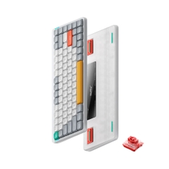 Bàn phím cơ không dây Nuphy Air75 V2 Ionic White RGB Hotswap (Nuphy Sw)