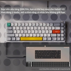 Bàn phím cơ không dây NuPhy Halo65 V2 QMK RGB Hotswap (NuPhy Sw)