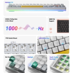 Bàn phím cơ không dây NuPhy Halo75 V2 QMK RGB Hotswap (NuPhy Sw)