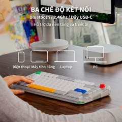 Bàn phím cơ không dây NuPhy Kick75 Hybrid Low Profile RGB Hotswap (Nuphy Sw)