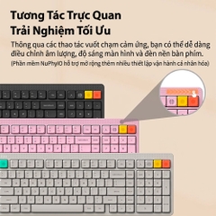 Bàn phím cơ không dây NuPhy Node100 High Profile RGB Hotswap (Nuphy Sw)
