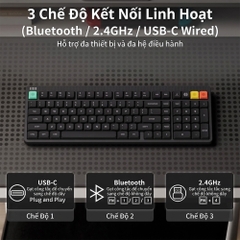 Bàn phím cơ không dây NuPhy Node100 Low Profile RGB Hotswap (Nuphy Sw)