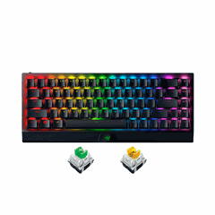 Bàn phím cơ không dây Razer BlackWidow V3 Mini HyperSpeed Phantom Edition Razer Green/Razer Yellow