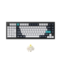 Bàn phím cơ không dây Southpaw Keychron Q12 Max Carbon Black RGB Knob Hotswap (Gateron Sw)