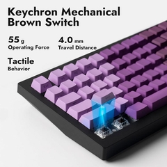Bàn phím cơ Lemokey X4 Purple Backlight (Keychron Sw)