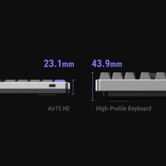 Bàn phím cơ Nuphy Air60 HE RGB Hotswap 8K Rapid Trigger (Magnetic Sw)
