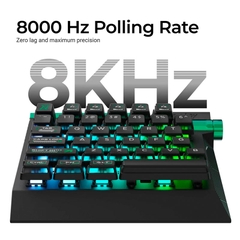 Bàn phím cơ One Handed Keychron Lemokey L0 HE Shine Through RGB Hotswap CNC Aluminum (Magnetic Sw)