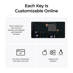 Bàn phím cơ One Handed Keychron Lemokey L0 HE Shine Through RGB Hotswap CNC Aluminum (Magnetic Sw)