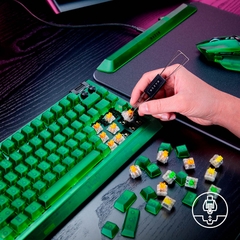 Bàn phím cơ Razer BlackWidow V4 75% Phantom Green Edition RGB Hotswap Razer Switch Orange RZ03-05003300-R3M1