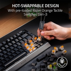 Bàn phím cơ Razer BlackWidow V4 75% RGB Hotswap Razer Switch Orange RZ03-05000100-R3M1