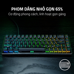 Bàn phím cơ Razer Huntsman V3 HE Magnetic Mini 65% 8KHz RZ03-05930100-R3M1