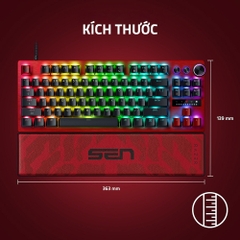 Bàn phím cơ Razer Huntsman V3 Pro Tenkeyless 8kHz Sentinels Edition Analog Optical RZ03-05521700-R3M