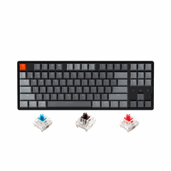 Bàn phím cơ TKL không dây Keychron K8 Aluminum Led RGB HotSwap Gateron Switch Red / Blue / Brown