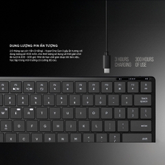 Bàn phím không dây HyperWork HyperOne Gen 3 Full Aluminum