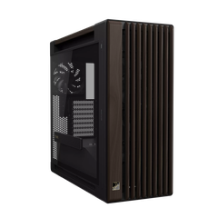 Case máy tính Asus ProArt PA602 Walnut Wood Edition Modern Black Tempered Glass