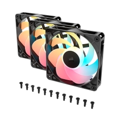 Bộ ba Fan Case Corsair RS120-R ARGB Black CO-9050196-WW (Fan Ngược)