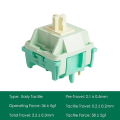 Bộ 45 switch AKKO Cilatro Switch 58 ± 5gf 5 Pin (Tactile Sw)