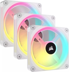 Bộ ba Fan Case Corsair iCUE LINK QX120 RGB 120mm White CO-9051006-WW