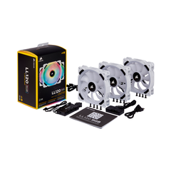 Bộ ba Fan Case Corsair LL120 RGB 120mm Dual Light Loop White RGB with Lighting Node PRO CO-9050092-WW