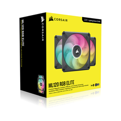 Bộ ba Fan Case Corsair ML120 RGB ELITE Premium 120mm Black with Lighting Node CORE CO-9050113-WW