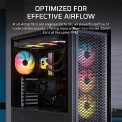 Bộ ba Fan Case Corsair RS360 II Unified Frame ARGB Black CO-9051071-WW