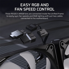Bộ ba Fan Case Corsair RS360 II Unified Frame ARGB Black CO-9051071-WW