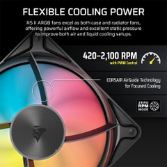 Bộ ba Fan Case Corsair RS360 II Unified Frame ARGB Black CO-9051071-WW