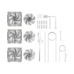 Bộ ba Fan Case Gamdias AEOLUS P2-1203 ARGB PWM 120mm White CCAEOLP21203WHGA