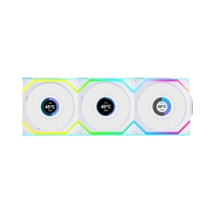 Bộ ba quạt Lian Li Wireless White Cooler Reverse SL LCD 120-3 (Fan Ngược)