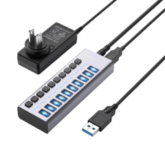 Bộ chia USB 10 cổng USB 3.2 ACASIS HS-710MG-10G