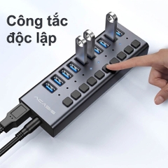 Bộ chia USB 10 cổng USB 3.2 ACASIS HS-710MG-10G