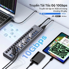 Bộ chia USB 16 cổng USB 3.2 ACASIS HS-716MG-10G
